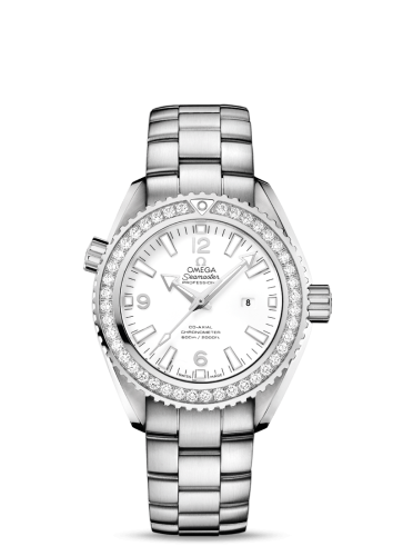 Omega Seamaster Planet Ocean 600M Co-Axial 37.5 Stainless Steel / Diamond / White / Bracelet